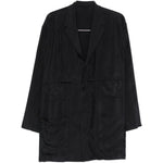 Cappotto con tasche in nero Yohji yamamoto - uomo 