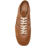 Sneaker in pelle in marrone 