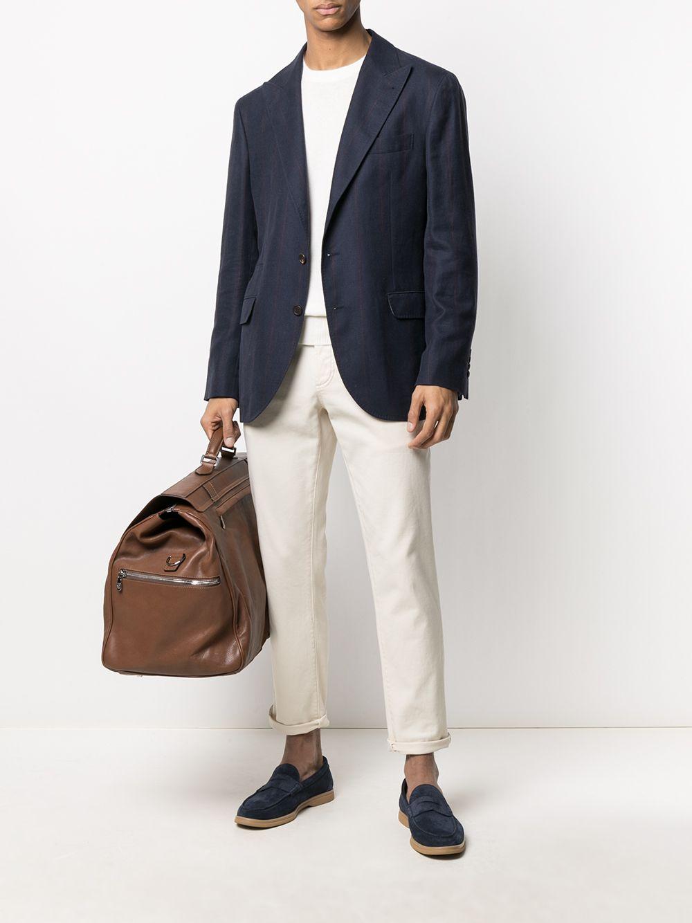 Maglione a girocollo in bianco Brunello cucinelli - uomo 