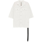 Camicia con tasche in beige Rick owens drkshdw - uomo 
