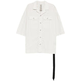 Camicia con tasche in beige Rick owens drkshdw - uomo 