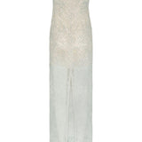 Abito midi in pizzo in grigio Rotate - donna 