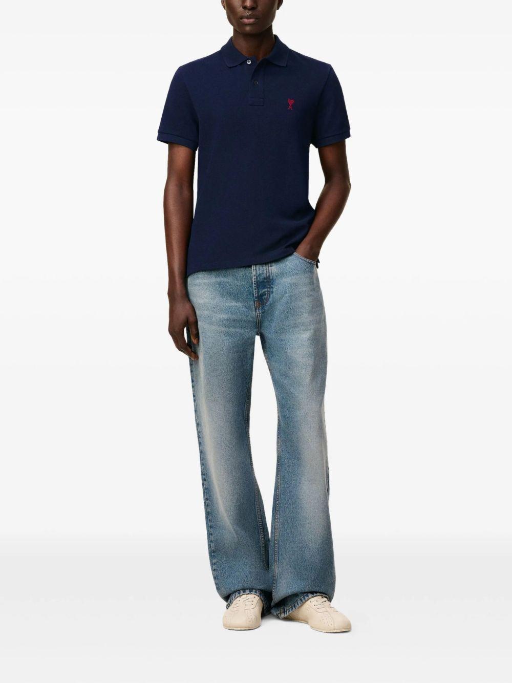 Polo Ami de Coeur in blu 