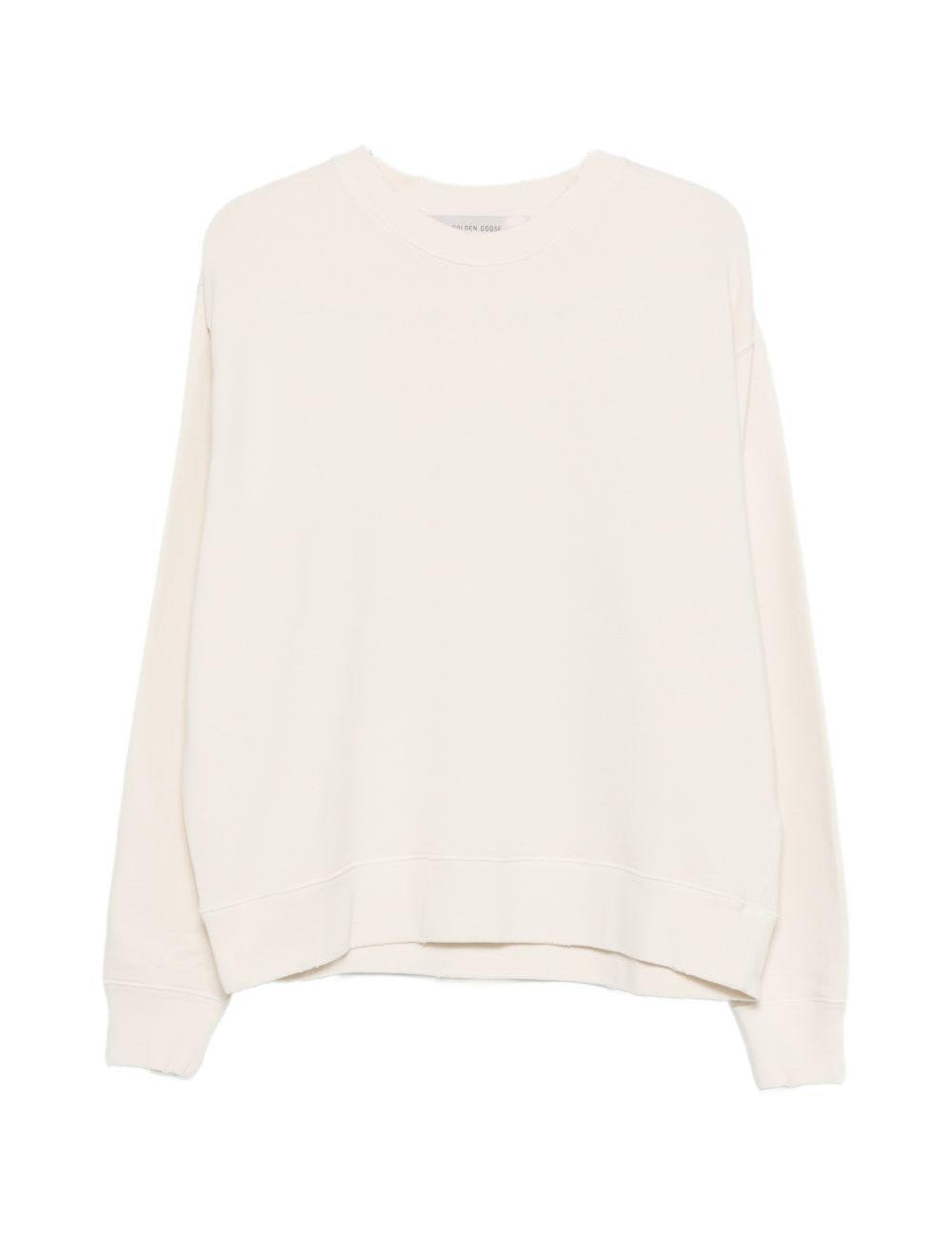 Felpa con logo in beige 