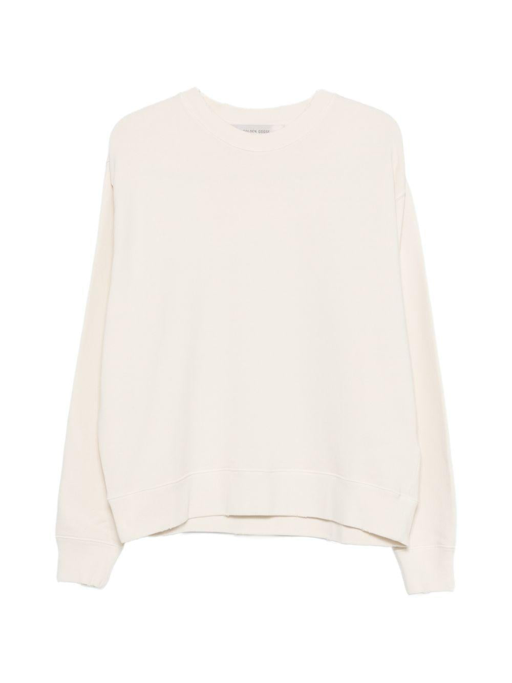 Felpa con logo in beige 