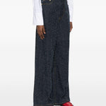 Jeans textured in blu Ganni - donna 