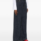 Jeans textured in blu Ganni - donna 