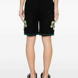 Shorts con dettagli floreali in nero Casablanca - uomo 