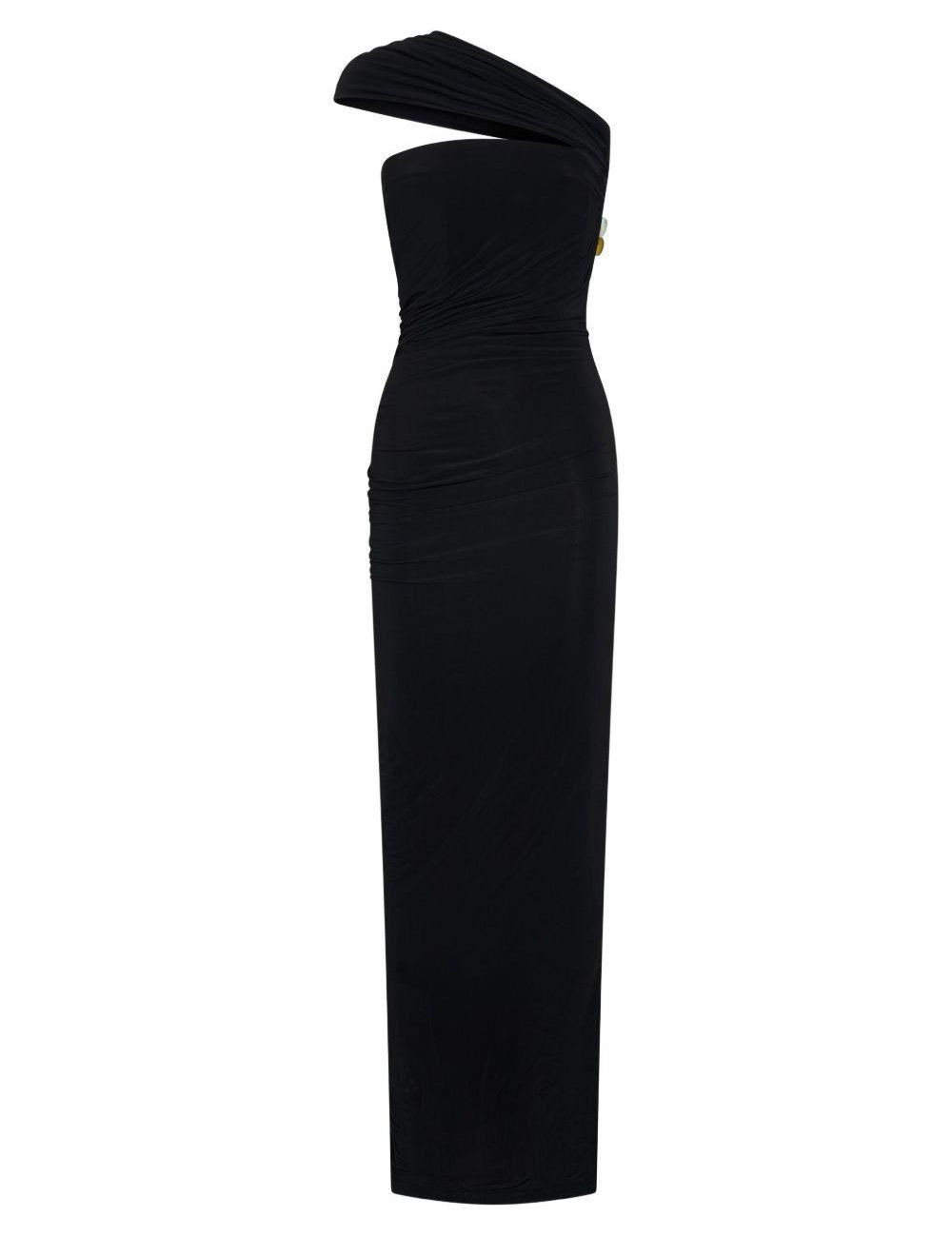 Abito Beach Glass lungo drappeggiato in nero Christopher esber - donna 