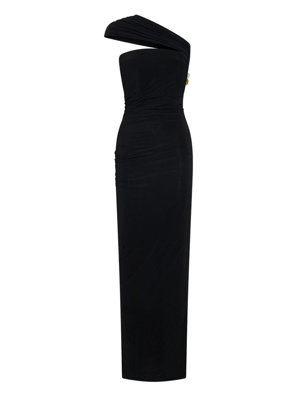Abito Beach Glass lungo drappeggiato in nero Christopher esber - donna 