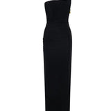 Abito Beach Glass lungo drappeggiato in nero Christopher esber - donna 