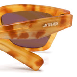 Occhiali da sole les lunettes carre  in beige Jacquemus - unisex 
