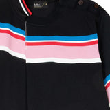 T-shirt a righe in nero Kolor - uomo 