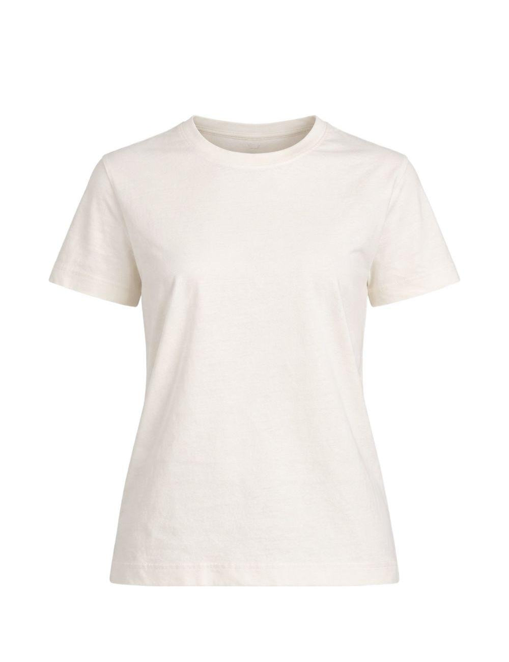 T-shirt girocollo in avorio Wardrobe.Nyc - donna 