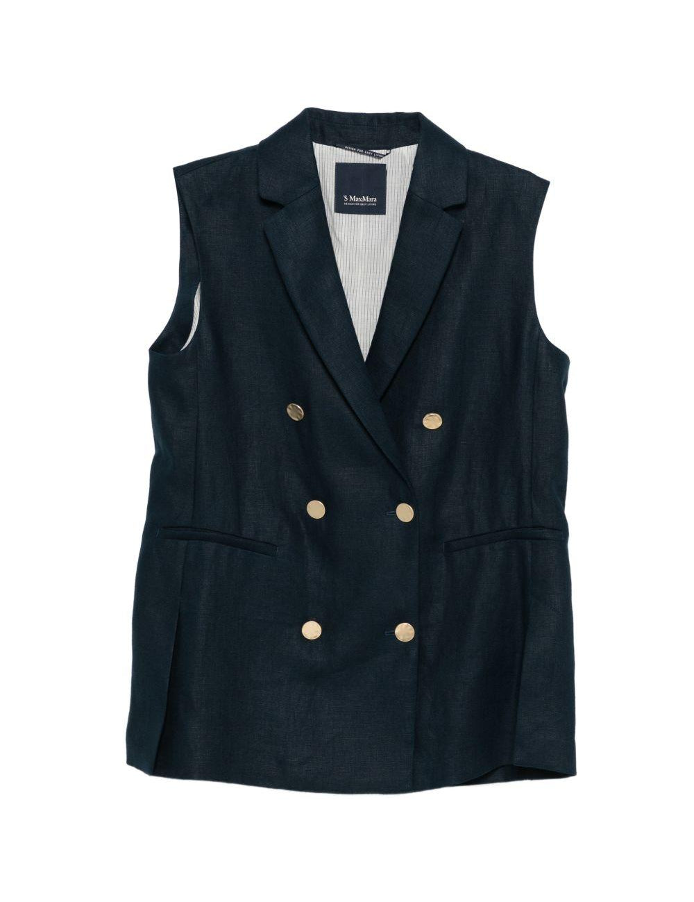 Gilet doppiopetto Smbird in blu 's maxmara - donna 