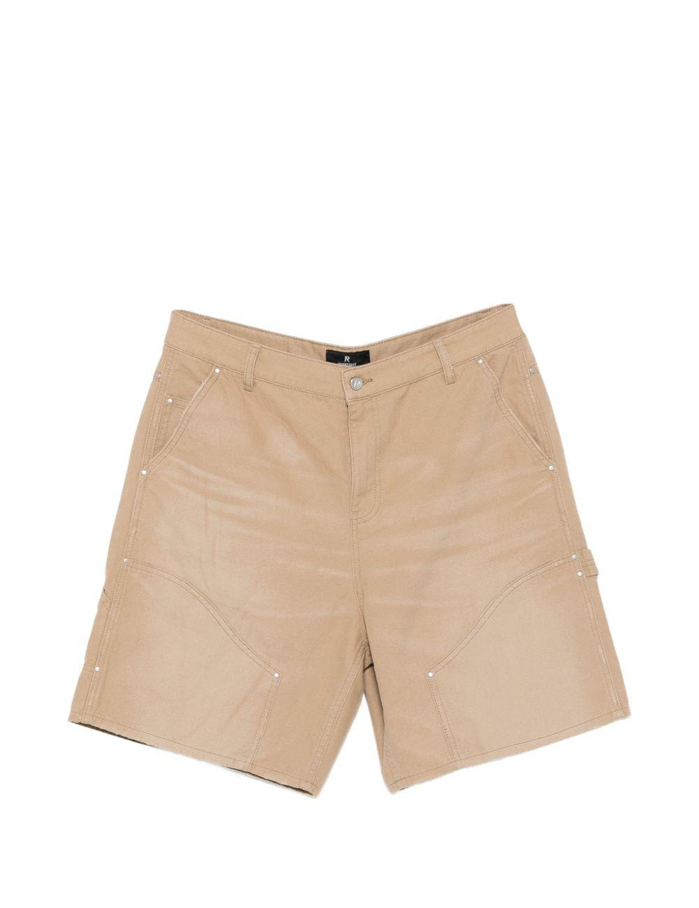 Short con design a pannelli in beige Represent - uomo 