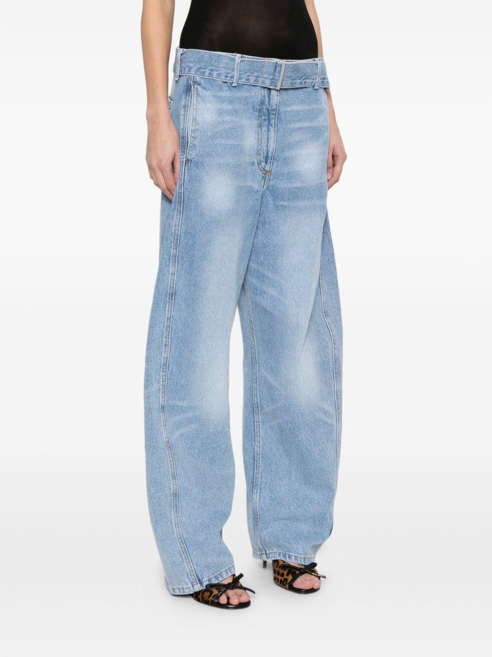 Jeans con cintura in blu Magda butrym - donna 