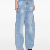 Jeans con cintura in blu Magda butrym - donna 