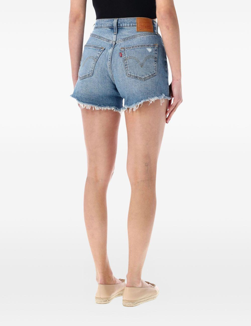 Pantaloncini sfrangiati 501® curve in blu Levi's - donna 