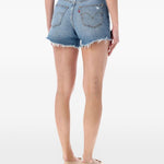 Pantaloncini sfrangiati 501® curve in blu Levi's - donna 