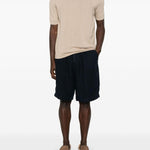 Polo in maglia fine in beige Eleventy - uomo 