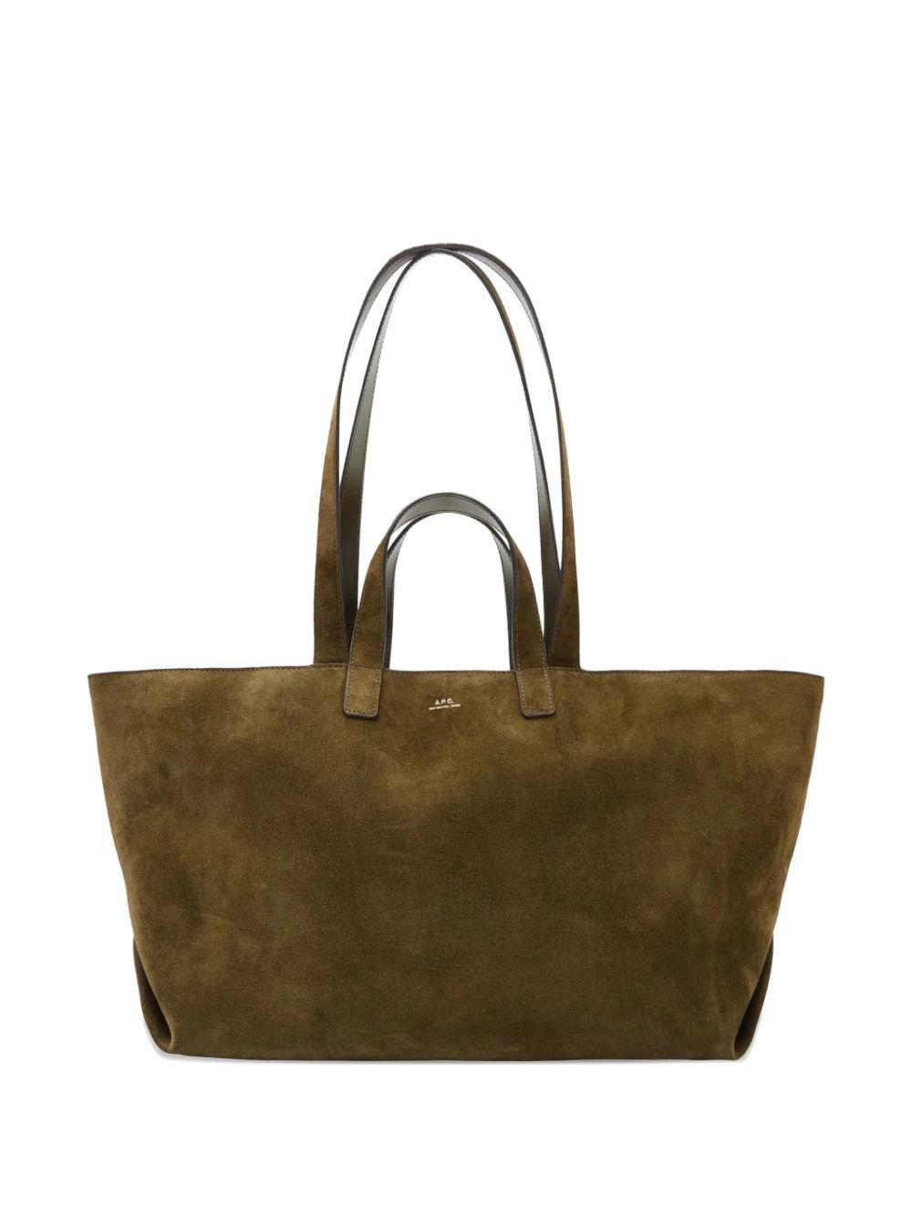 Borsa tote le drummer in verde militare A.P.C. - donna 