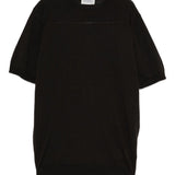 T-shirt in maglia marrone scuro John Smedley - uomo 