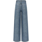 Jeans con effetto coccodrillo in blu Self-Portrait - donna 