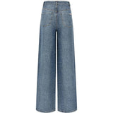 Jeans con effetto coccodrillo in blu Self-Portrait - donna 