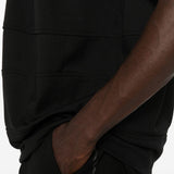 T-shirt girocollo a pannelli in nero Comme des garcons homme plus - uomo 