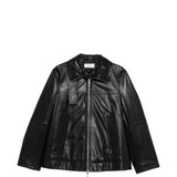 Giacca in pelle ciocca in nero Maxmara sportmax - donna 