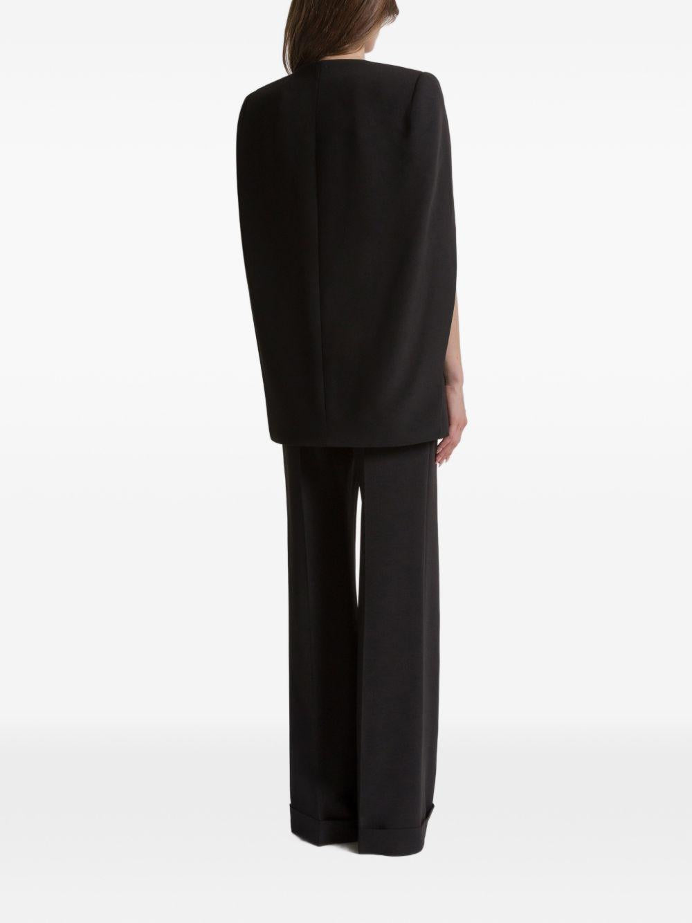 Giacca doppiopetto senza maniche in nero Alberta Ferretti - donna 