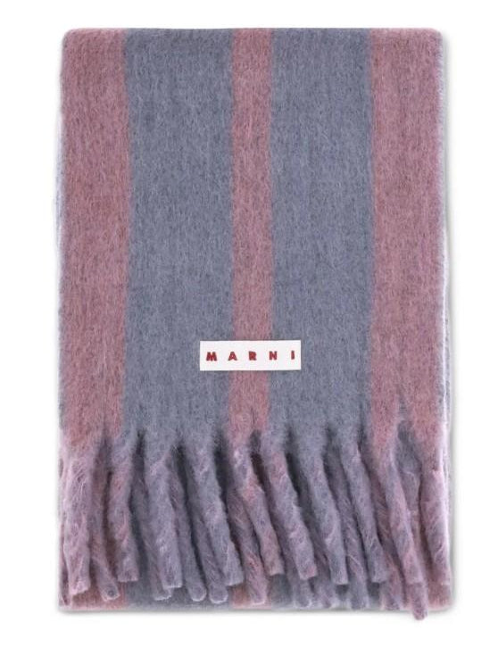 Sciarpa a righe con frange Marni - unisex 