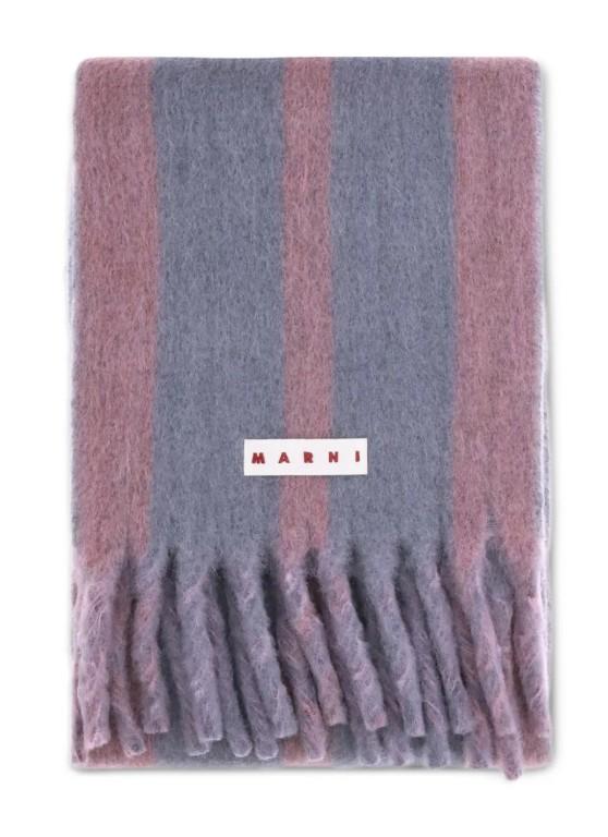 Sciarpa a righe con frange Marni - unisex 