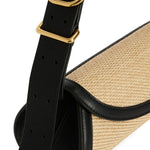 Borsa a spalla Cannolo in nero e beige Jil sander - donna 