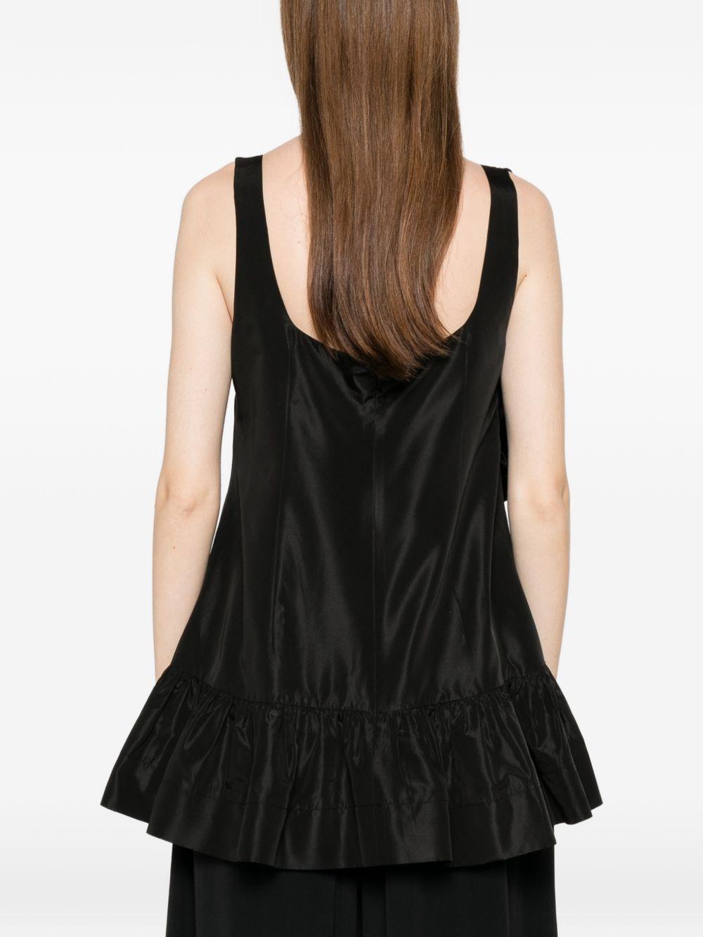 Top con applicazione a fiori in nero Simone rocha - donna 