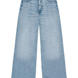 Jeans con baffatura in azzurro Ganni - donna 