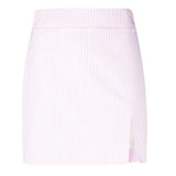 Minigonna a righe in cotone in rosa Rowen Rose - donna 