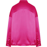Camicia casia con finitura satinata in rosa Dries van noten - donna 