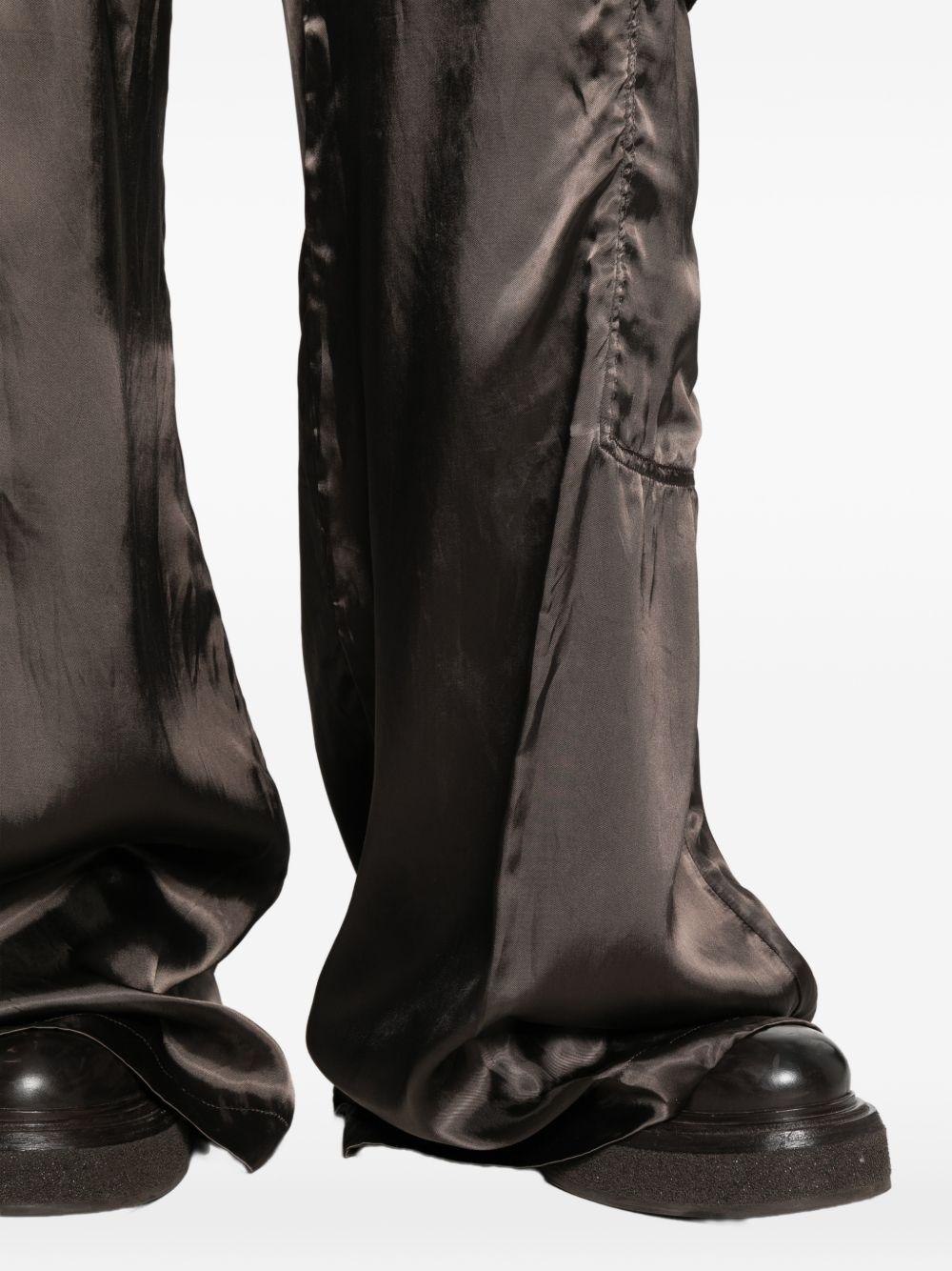 Pantaloni a gamba ampia cargobelas in marrone Rick owens - donna 