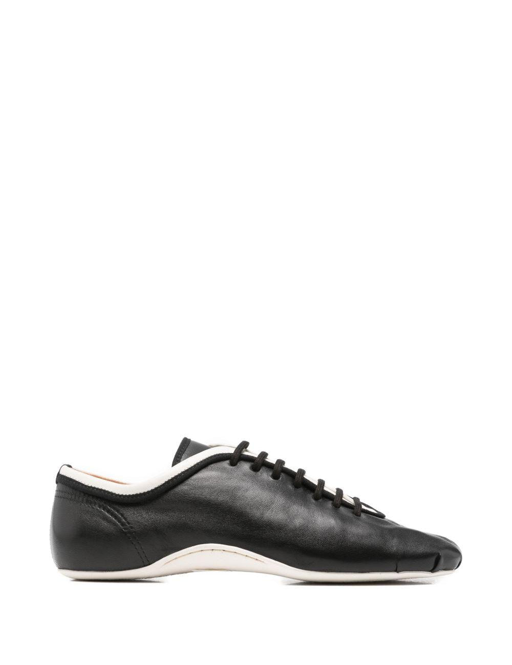 Sneakers allacciate in pelle nappa in nero  Dries van noten - donna 