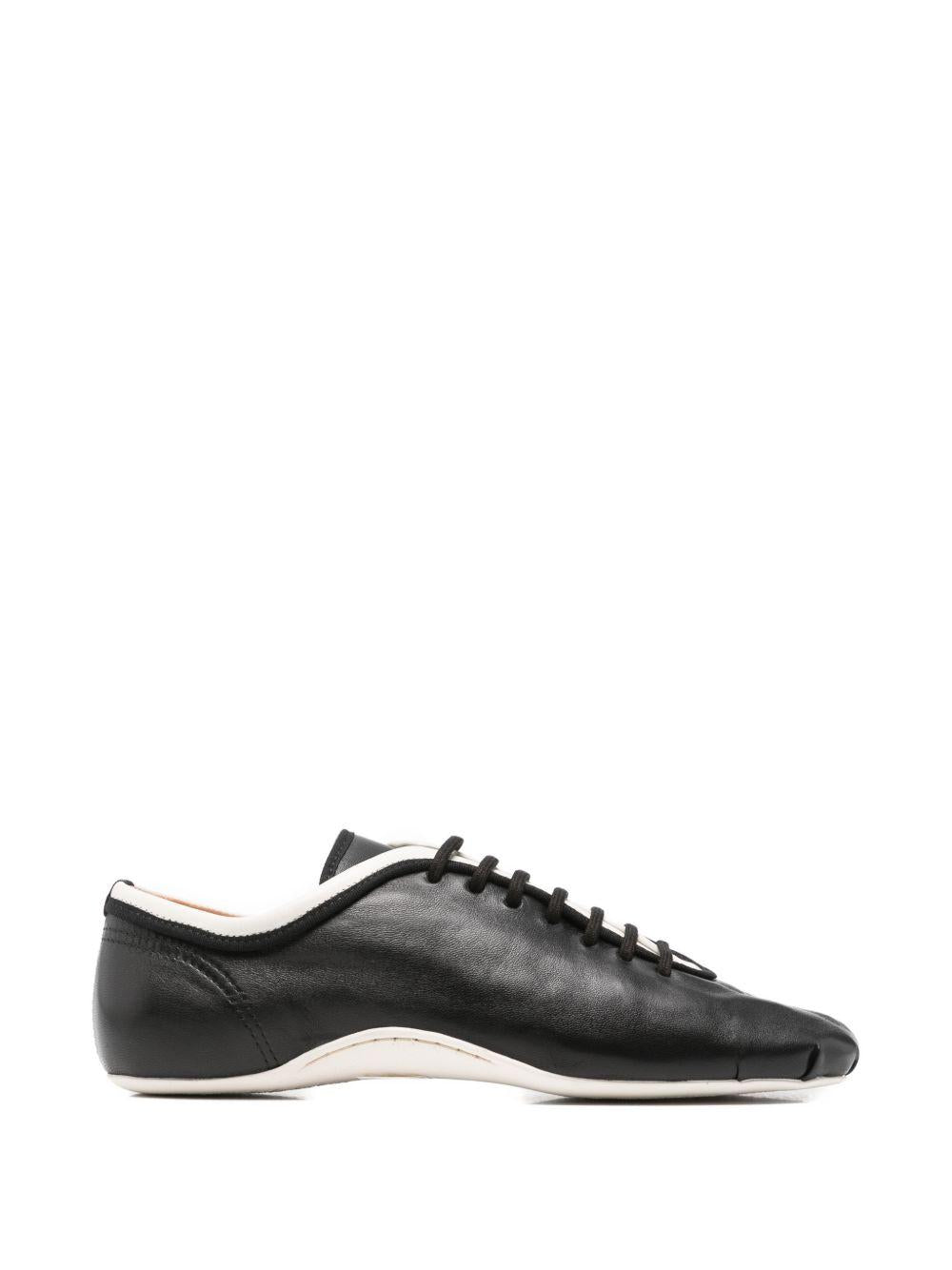Sneakers allacciate in pelle nappa in nero  Dries van noten - donna 