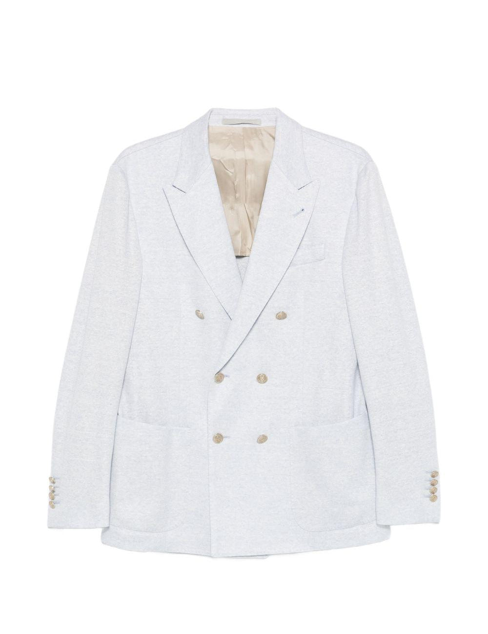 Blazer doppiopetto con bottoni in blu Eleventy - uomo 