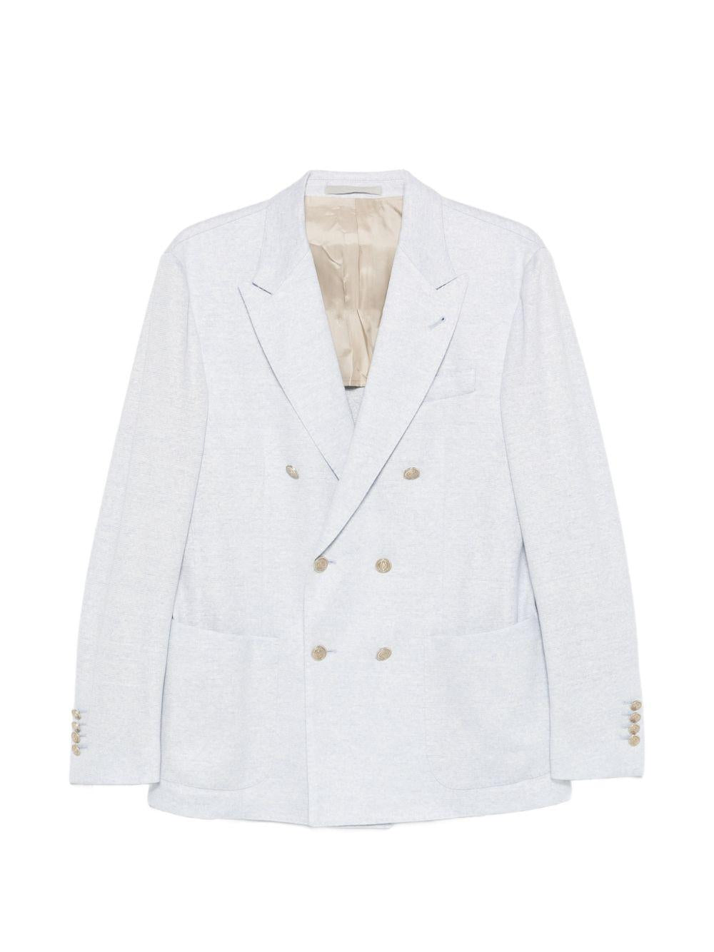 Blazer doppiopetto con bottoni in blu Eleventy - uomo 