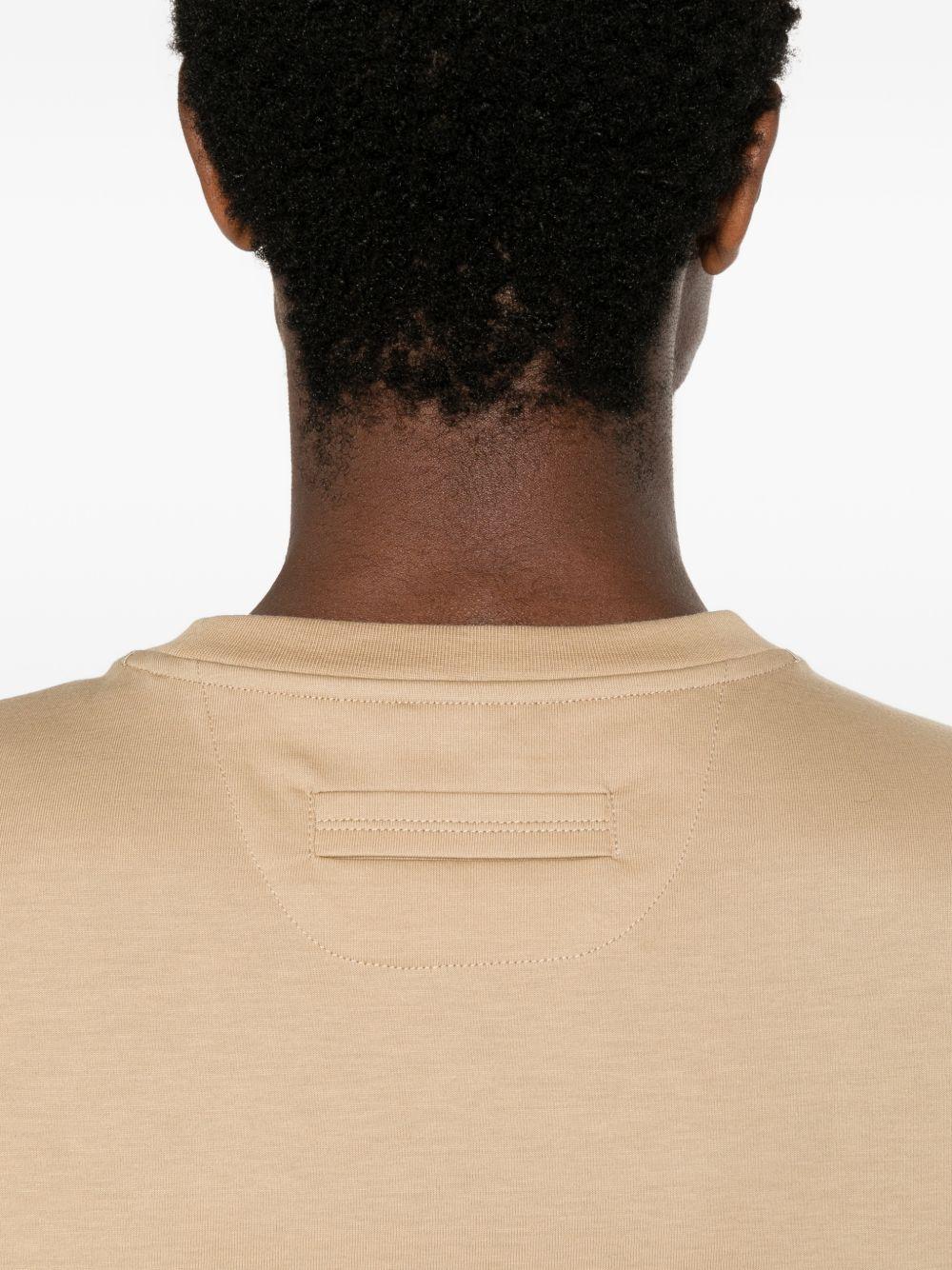 T-shirt a maniche corte in beige Zegna - uomo 