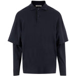Polo zack con design a strati in nero  Darkpark - uomo 