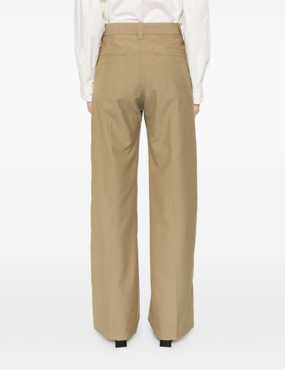 Pantaloni sartoriali dritti con pinces in marrone Lemaire - donna 