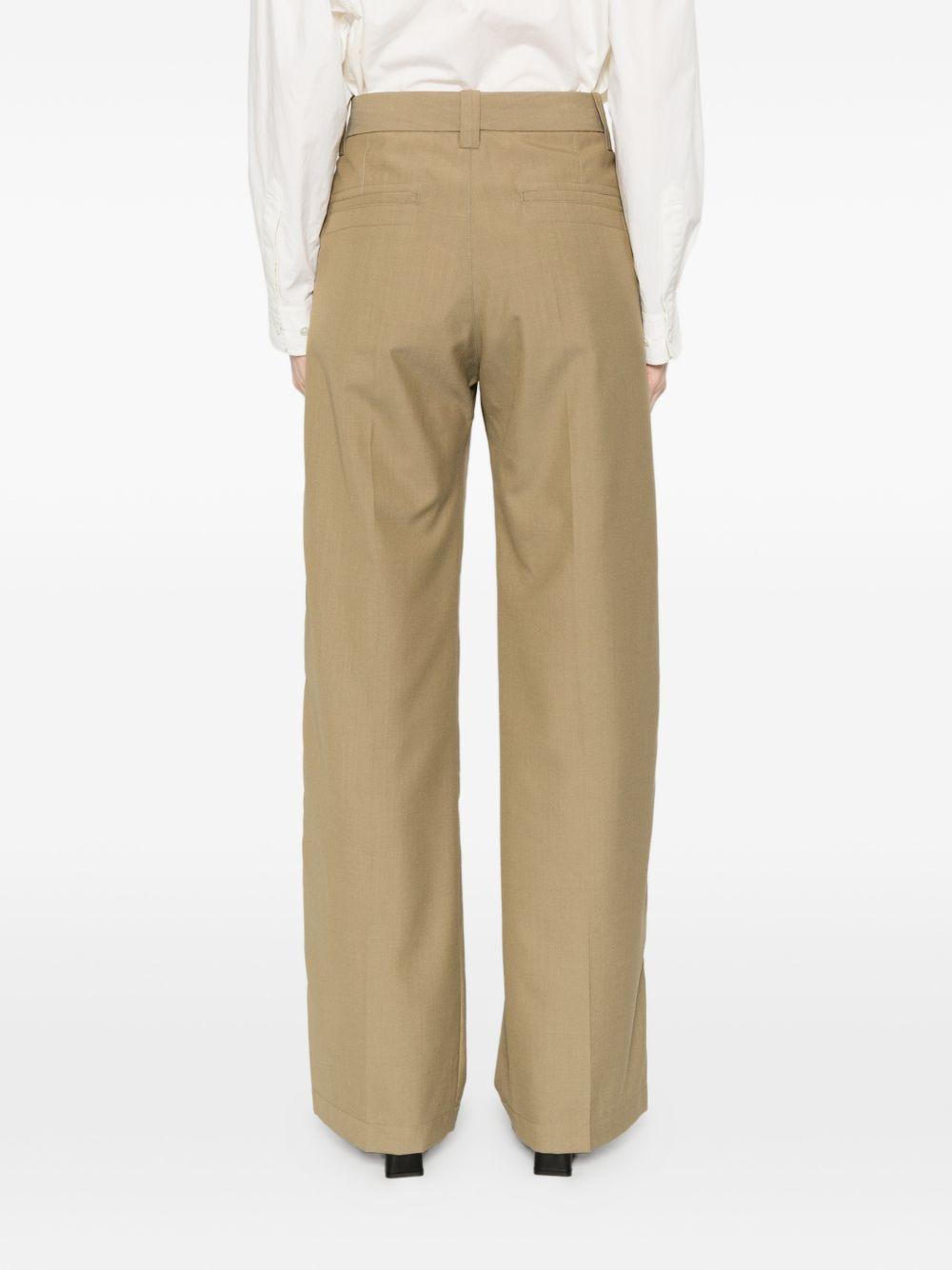 Pantaloni sartoriali dritti con pinces in marrone Lemaire - donna 