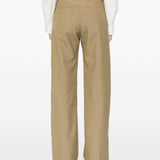 Pantaloni sartoriali dritti con pinces in marrone Lemaire - donna 
