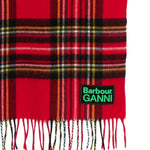 Sciarpa a quadri in rosso 